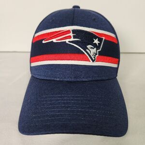 New England Patriots New Era Hat Cap Adult‎ M/L Fitted Blue 39Thirty Super Bowl
